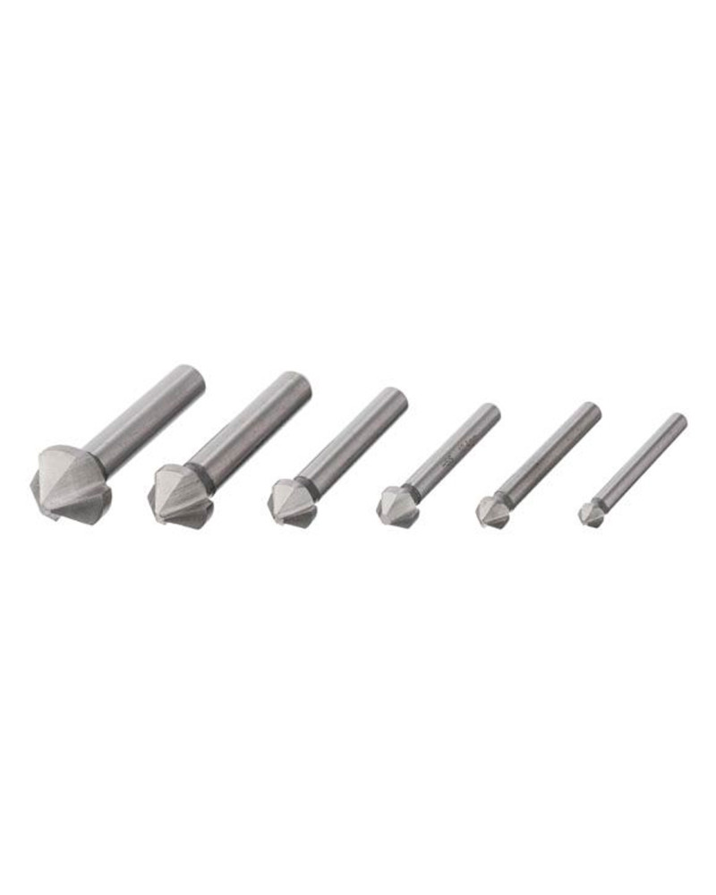 Набір зенкерів Intertool - 6,3 x 8,3 x 10,4 x 12,4 x 16,5 x 20,5 мм (6 шт.) (SD-5006)
