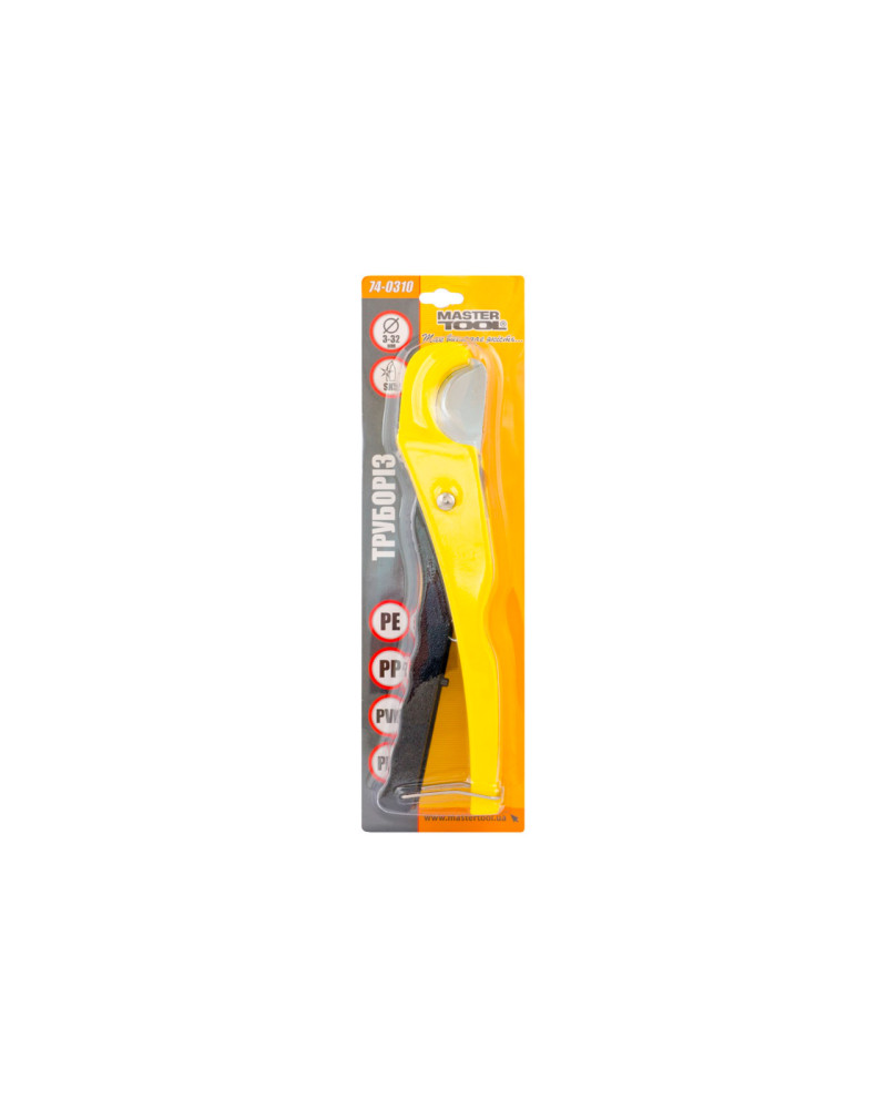 Труборіз для пластикових труб Mastertool - 3-32 x 205 мм (74-0310)
