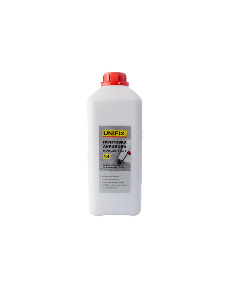 Грунтовка акрилова Unifix - 2 кг x 1: 4 концентрат (951102)
