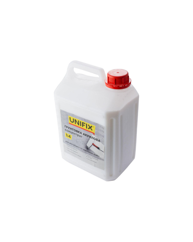 Грунтовка акрилова Unifix - 5 кг x 1: 4 концентрат (951105)