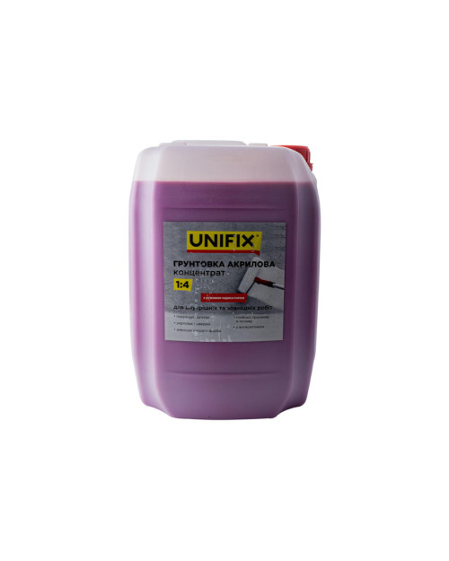 Грунтовка акрилова Unifix - 10 кг x 1: 4 концентрат з індикатором (951120)