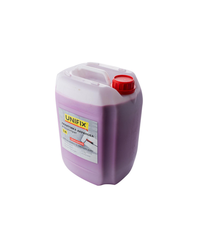 Грунтовка акрилова Unifix - 10 кг x 1: 4 концентрат з індикатором (951120)