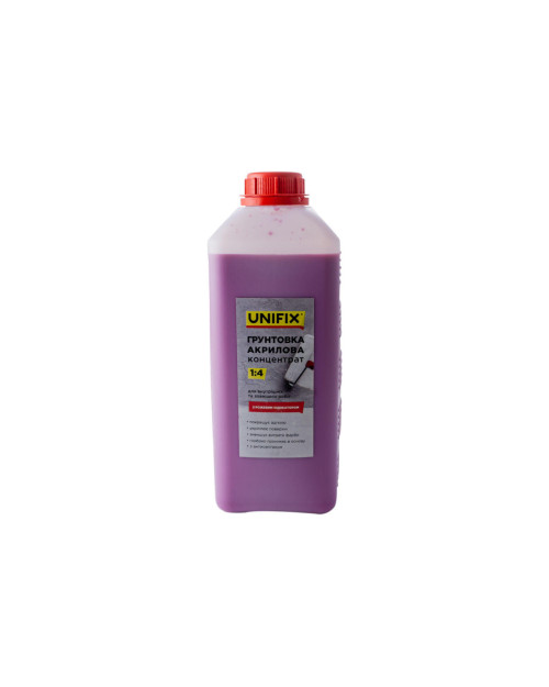 Грунтовка акрилова Unifix - 2 кг x 1: 4 концентрат з індикатором (951112)