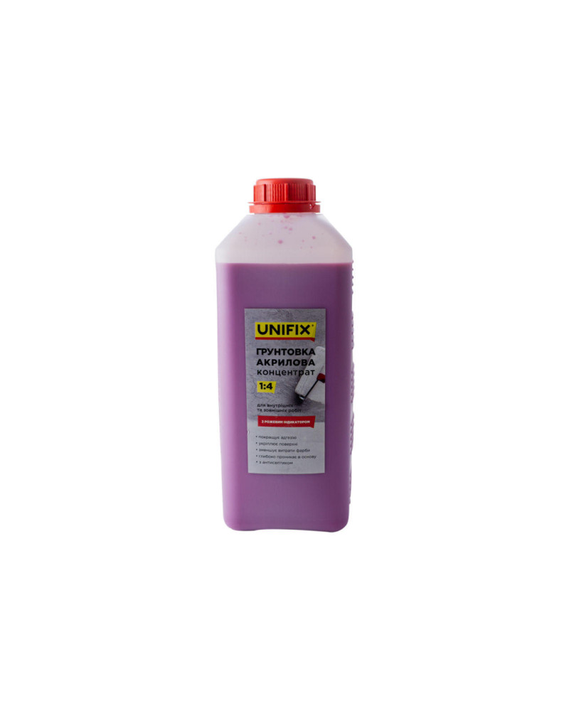 Грунтовка акрилова Unifix - 2 кг x 1: 4 концентрат з індикатором (951112)