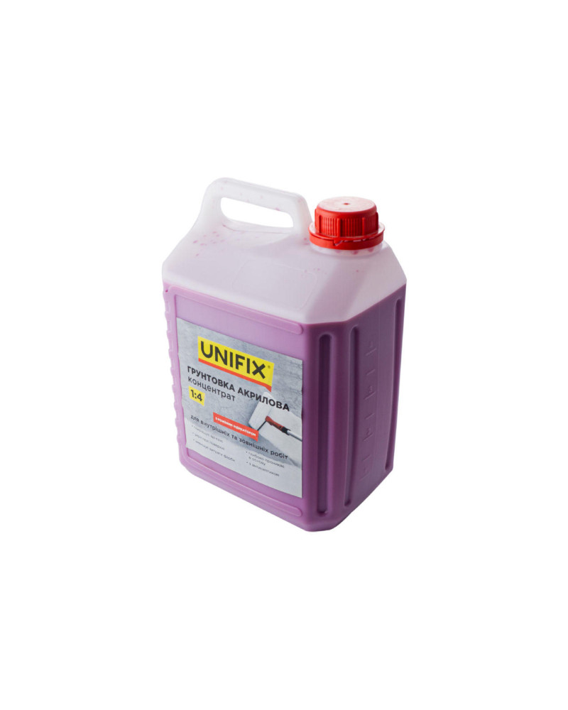 Грунтовка акрилова Unifix - 5 кг x 1: 4 концентрат з індикатором (951115)