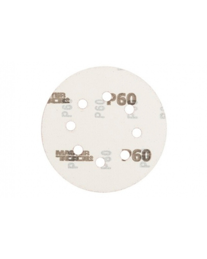 Коло шліфувальне на липучці Mastertool - 125 мм x Р60 з отворами (5 шт.) (08-2506-H)