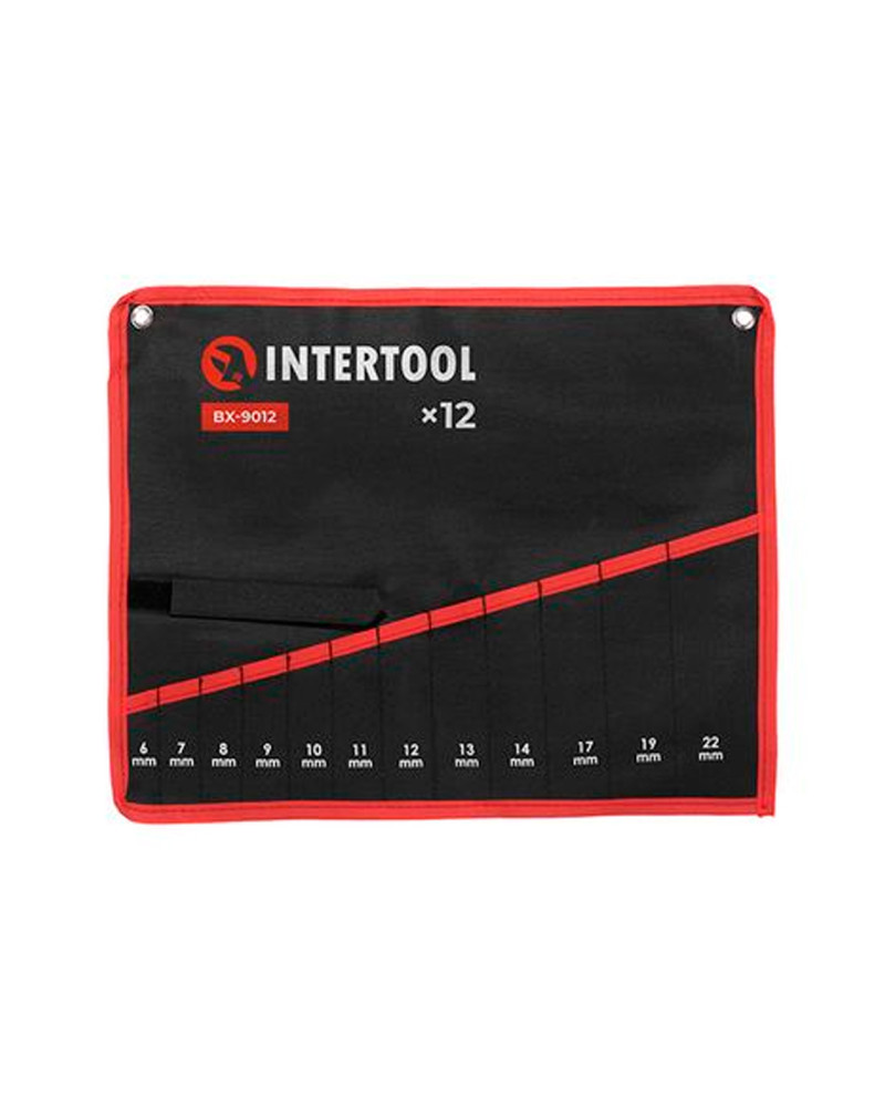 Чохол для гайкових ключів Intertool - 450 x 360 мм x 12 кишень (BX-9012)