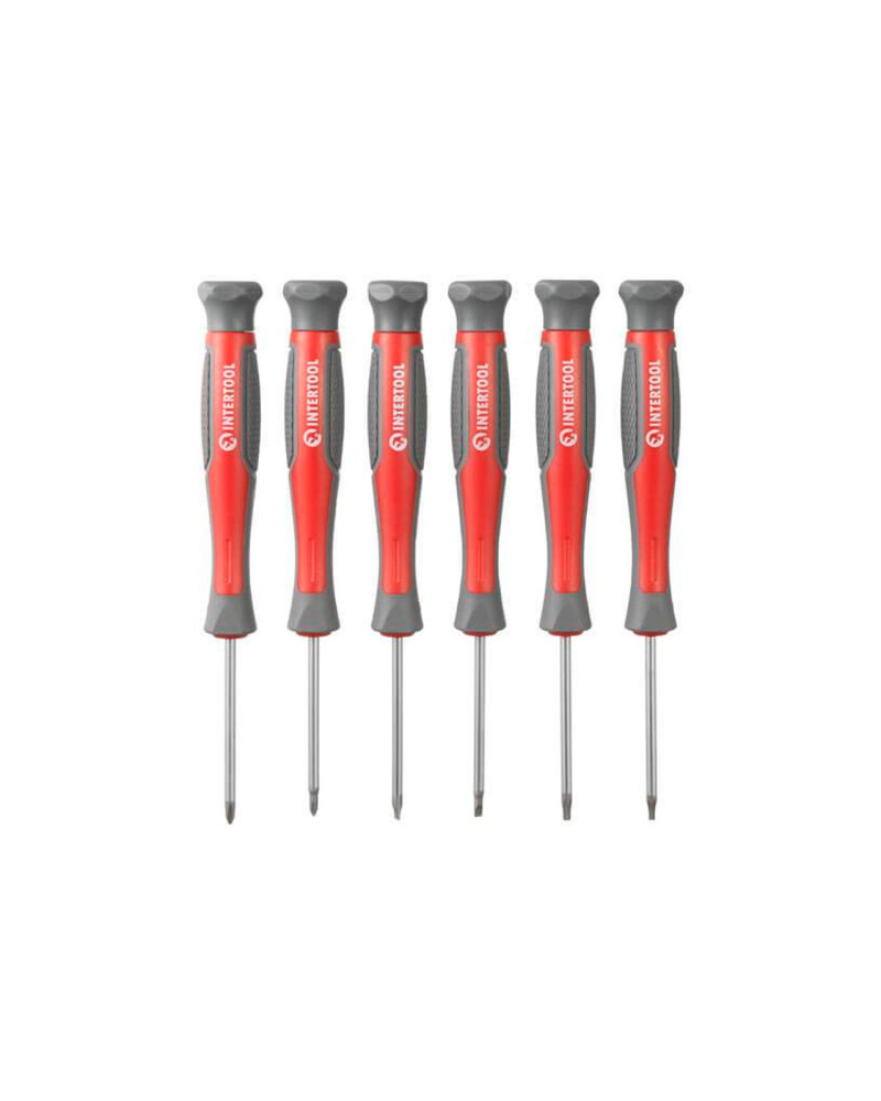 Набір викруток Intertool – PH x SL x T з бітами та головками 63 од. (VT-3363)