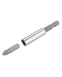 Набір викруток Intertool – PH x SL x T з бітами та головками 63 од. (VT-3363)