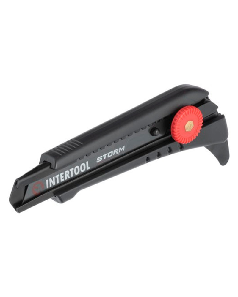 Ніж сегментний Intertool-Storm - 18 мм гвинтовий для лінолеуму (HT-0539)