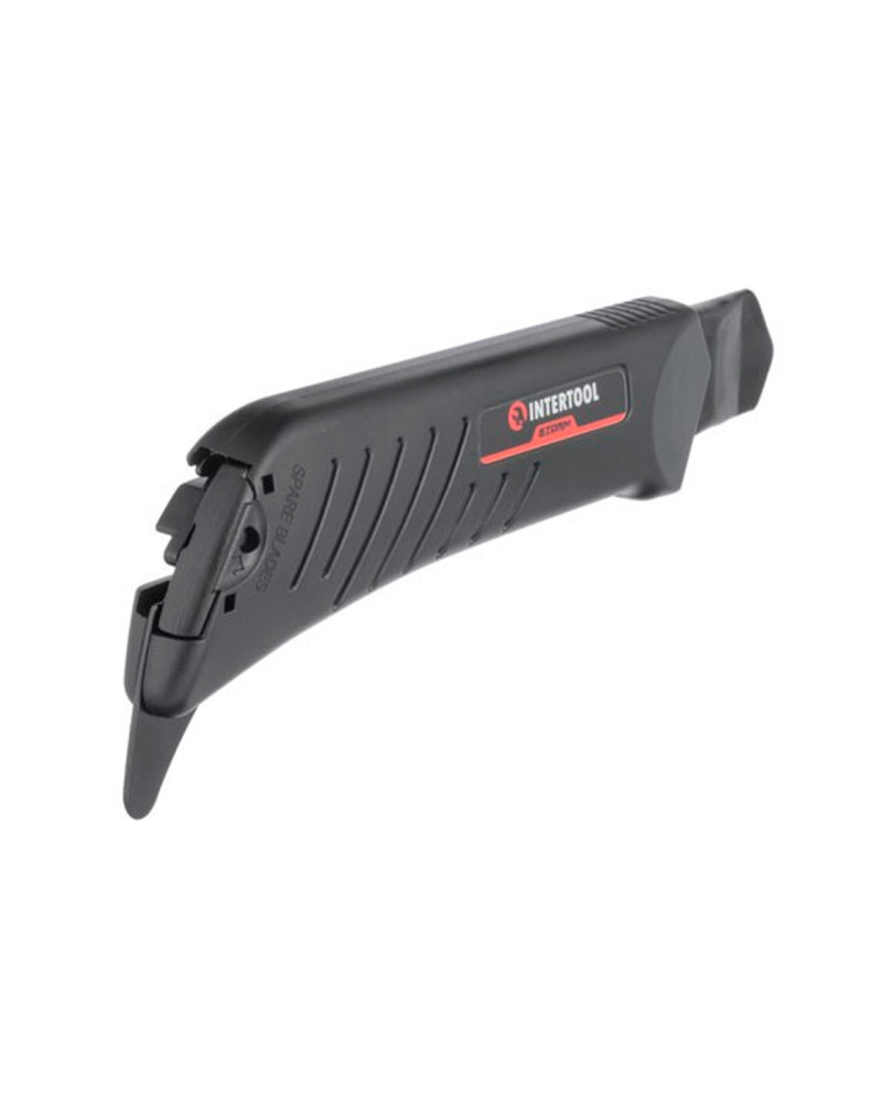 Ніж сегментний Intertool-Storm - 18 мм гвинтовий для лінолеуму (HT-0539)