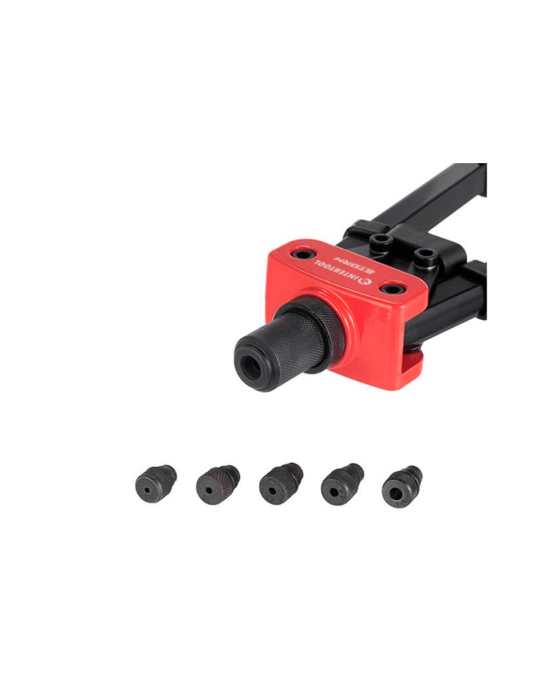 Пістолет для заклепок Intertool-Storm - 360 x ø2,4 x 3,2 x 4 x 4,8 x 6,4 мм дворучний (RT-0018)