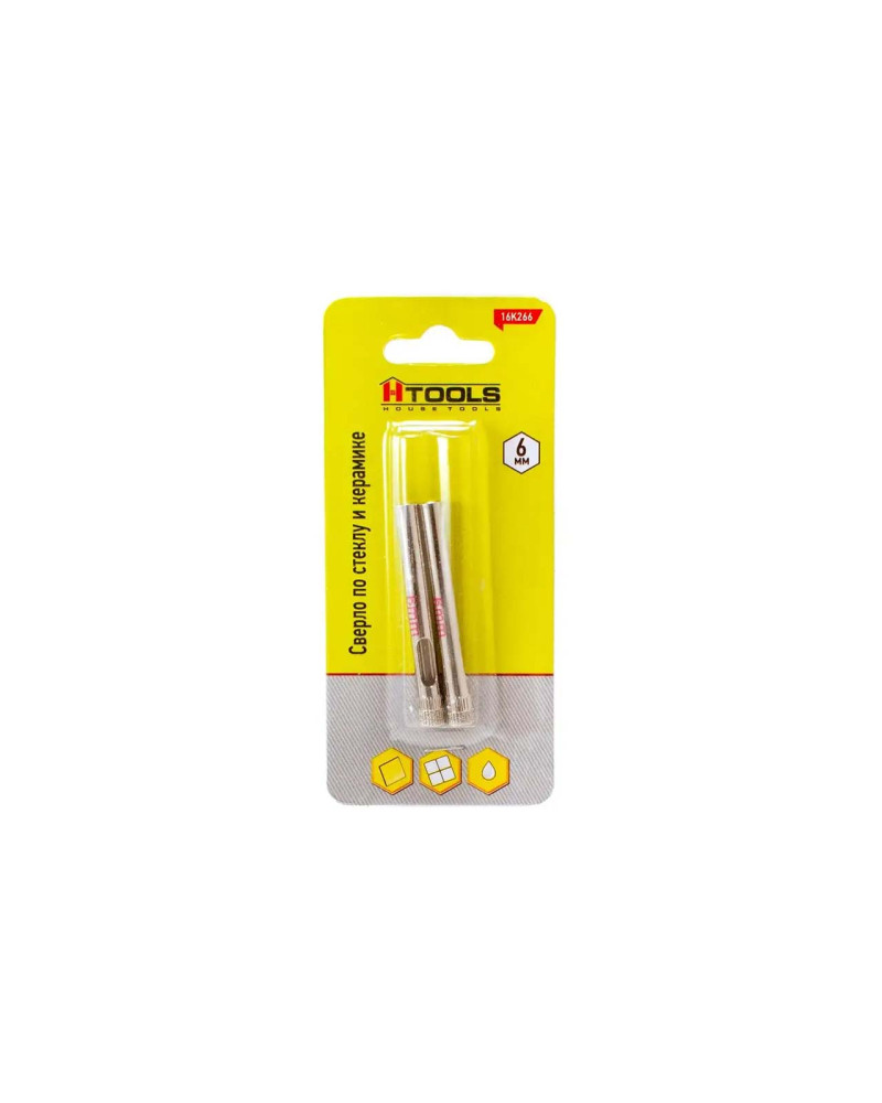 Свердло по склу та кераміці трубчасте Housetools - 6мм (16K266_)