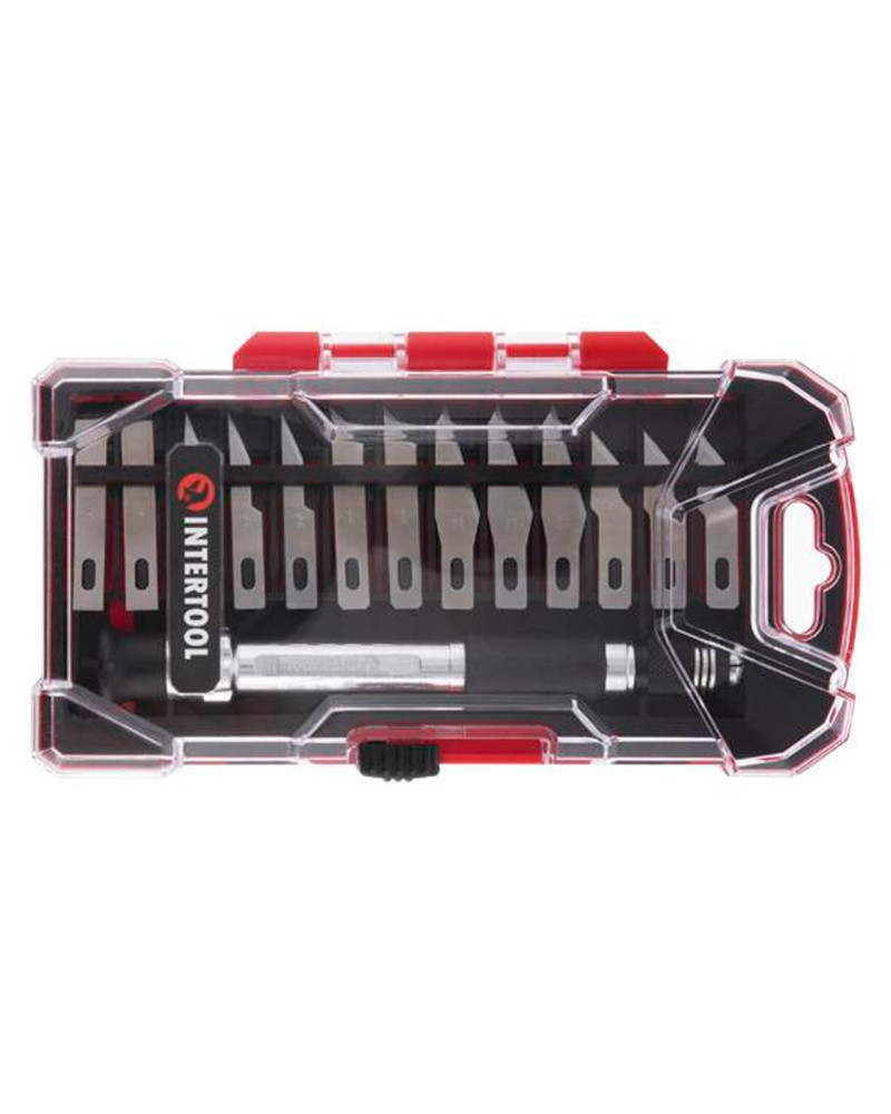 Набор скальпелей Intertool - 14ед (HT-0524)