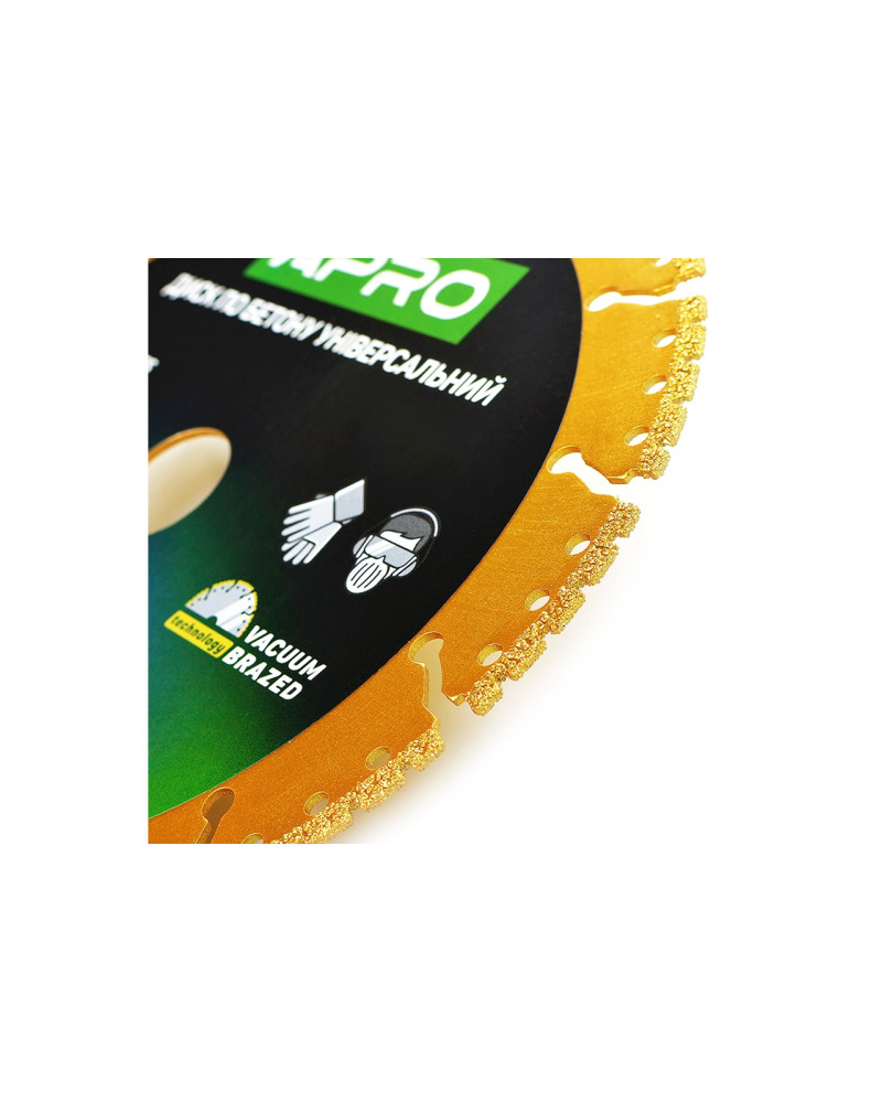 Диск алмазний Apro - 180мм сегмент універсальний PRO (830741)