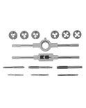 Набір мітчиків та плашок Intertool - M3 x 4 x 5 x 6 x 8 x 10 (14од) (SD-8024)