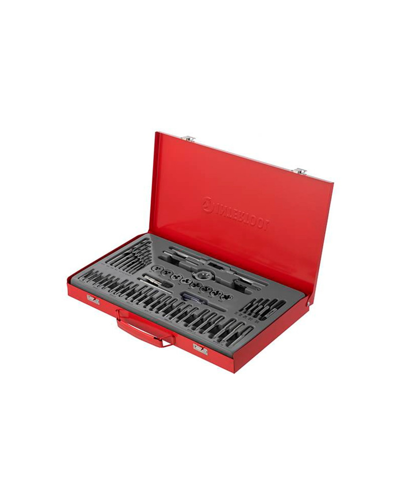 Набір мітчиків та плашок Intertool - M3 x 4 x 5 x 6 x 7 x 8 x 10 x 12 (52од) (SD-8052)