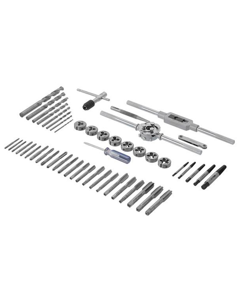 Набір мітчиків та плашок Intertool - M3 x 4 x 5 x 6 x 7 x 8 x 10 x 12 (52од) (SD-8052)