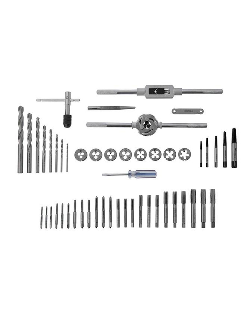Набір мітчиків та плашок Intertool - M3 x 4 x 5 x 6 x 7 x 8 x 10 x 12 (52од) (SD-8052)