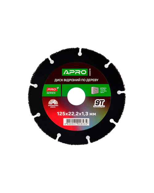 Диск відрізний по дереву Apro - 125 x 22,2 мм x 9T PRO (830078)