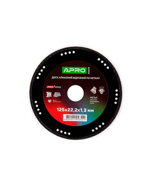 Диск алмазний по металу Apro - 125 x 1,3мм PRO (830076)