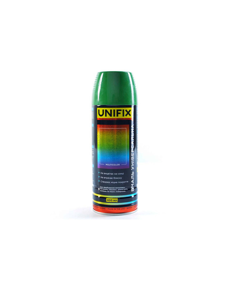 Емаль універсальна Unifix - 400мл RAL 6002 зелений листяний (951025)