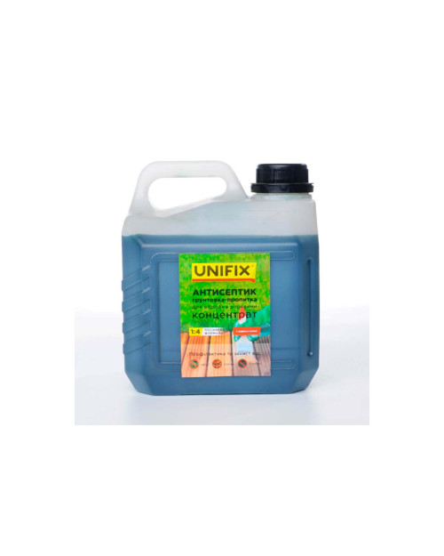 Антисептик ґрунтовка-просочення для обробки деревини Unifix - 3кг x 1:4 концентрат (951163)
