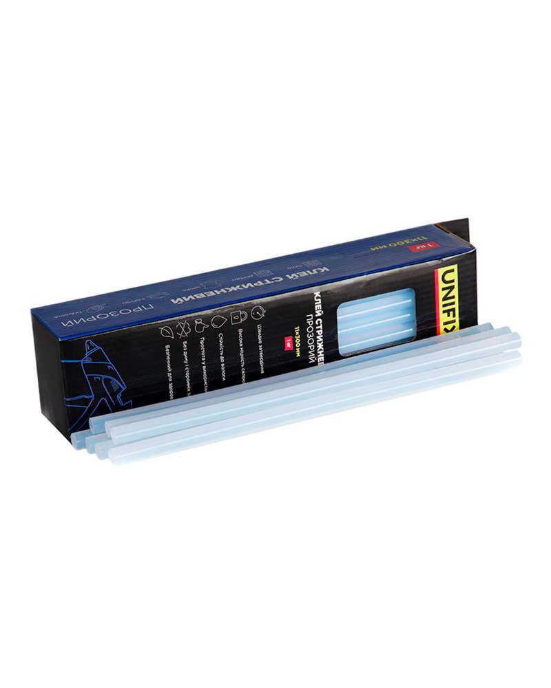Стрижень клейовий Unifix - 11 x 300мм прозорий (1кг) (951459)
