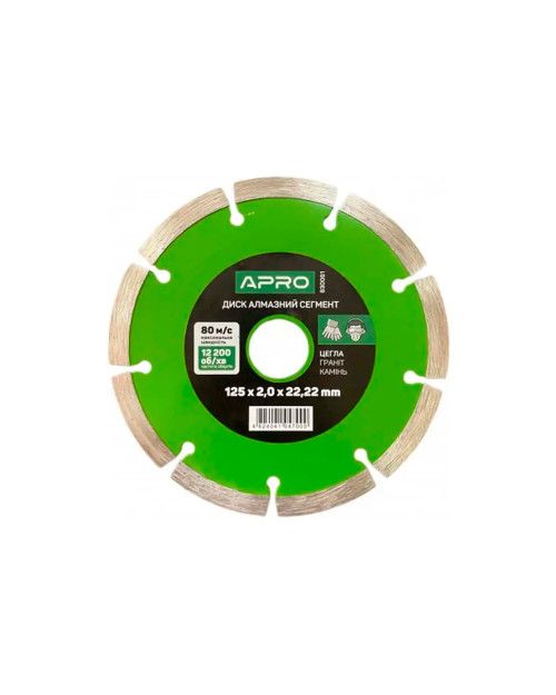 Диск алмазний Apro - 125мм x 16-18% сегмент (830061)