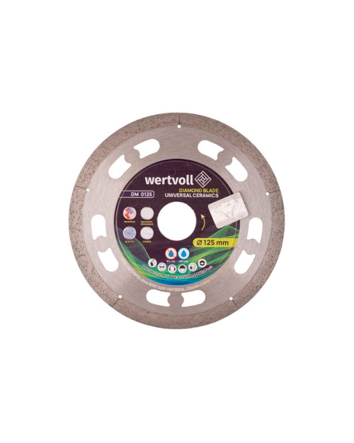Диск алмазний для кераміки Wertvoll - 125мм Universal Ceramics (DM-0125)