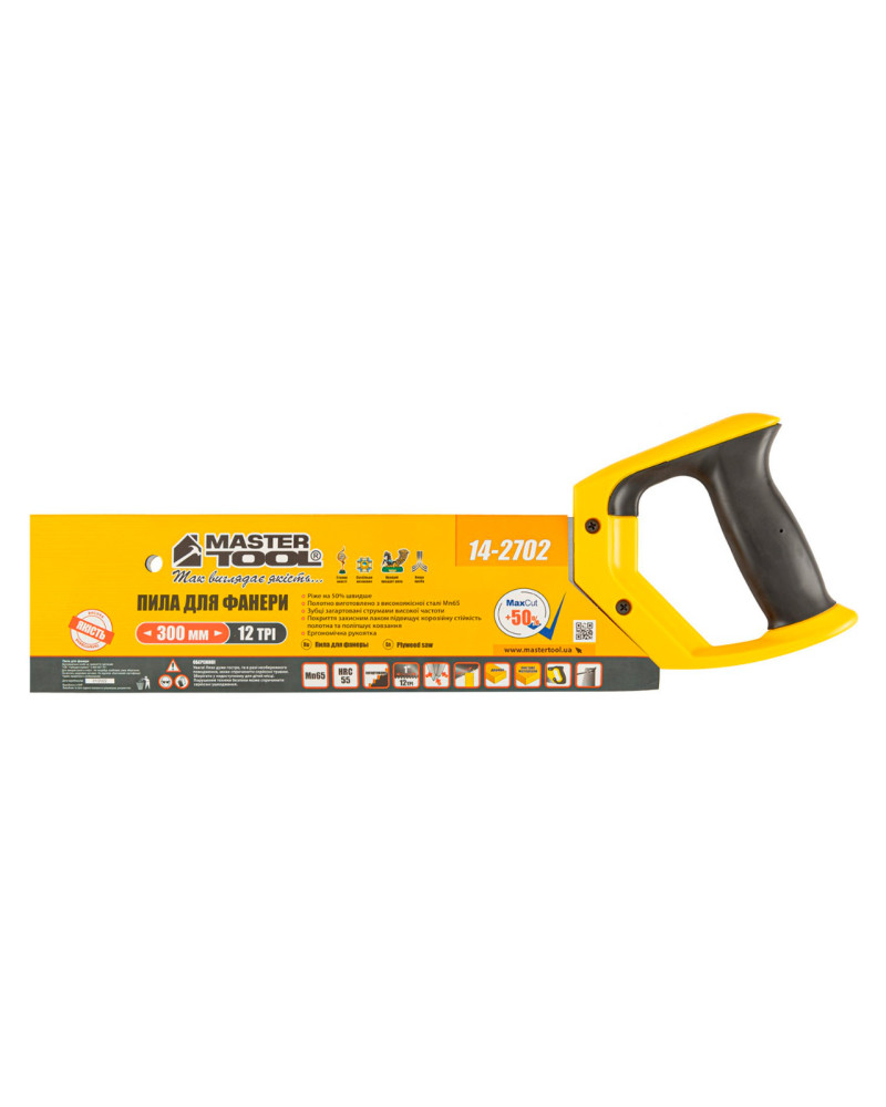 Ножівка для фанери Mastertool - 300мм x 12T x 3D (14-2702)