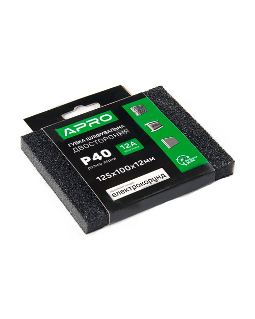 Губка шліфувальна Apro - 125 x 100 x 12мм x P40 (828120)