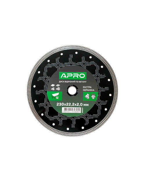 Диск алмазний Apro - 230мм x 22-24% кераміка екстра (830057)