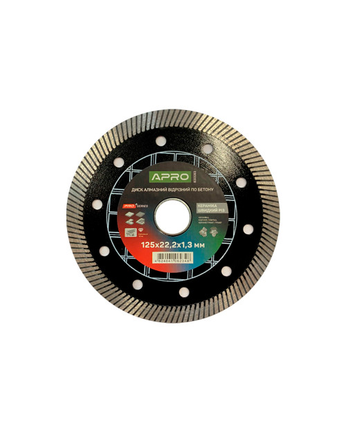 Диск алмазний Apro - 125мм x 22-24% кераміка швидкий різ (830083)