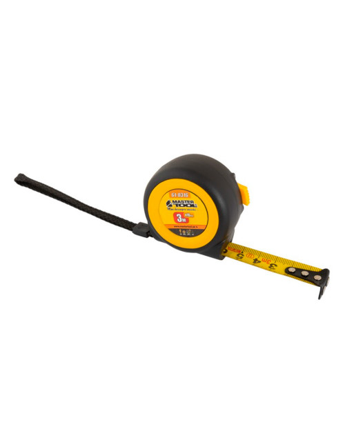 Рулетка Mastertool - 3м x 16мм магніт гумова автостоп (61-0316)