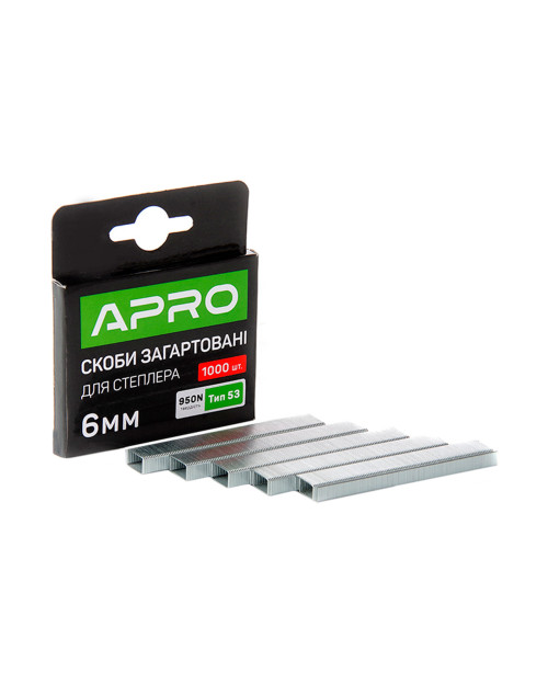 Скоба Apro - 6 x 11,3 x 0,7мм калена (1000шт) (680145)