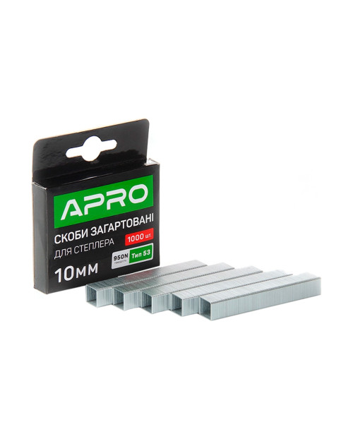 Скоба Apro - 10 x 11,3 x 0,7мм калена (1000шт) (680147)