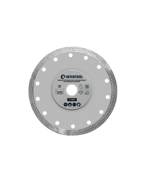 Диск алмазний Intertool - 125мм плитка керамограніт (CT-3102)