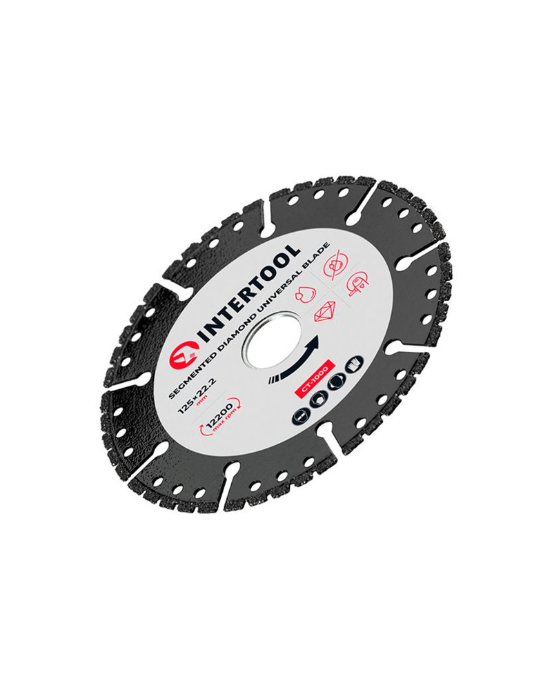 Диск алмазний Intertool - 125мм сегмент універсальний (CT-1000)