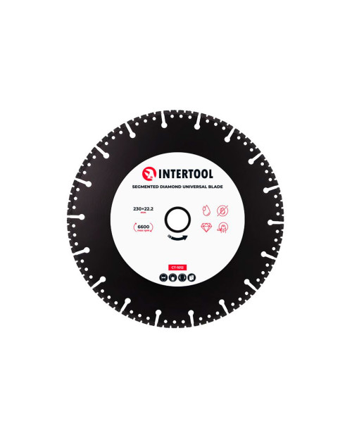 Диск алмазний Intertool - 230мм сегмент універсальний (CT-1012)