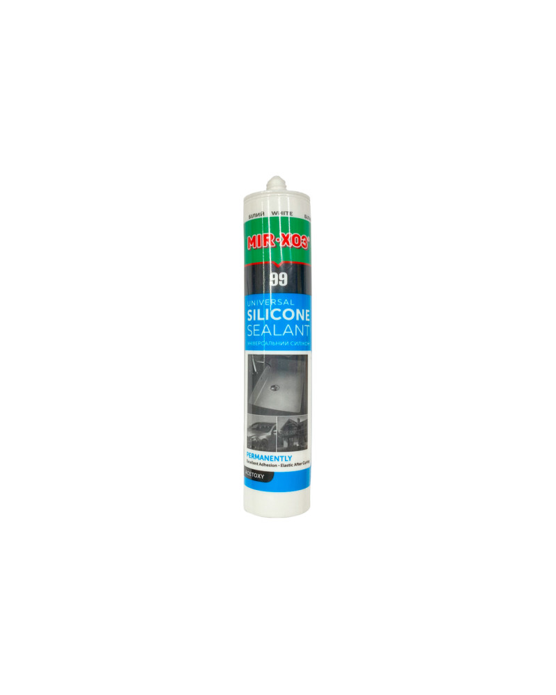 Силікон у тубі MIR-ХОЗ - 325г білий [99 white] (х-39)