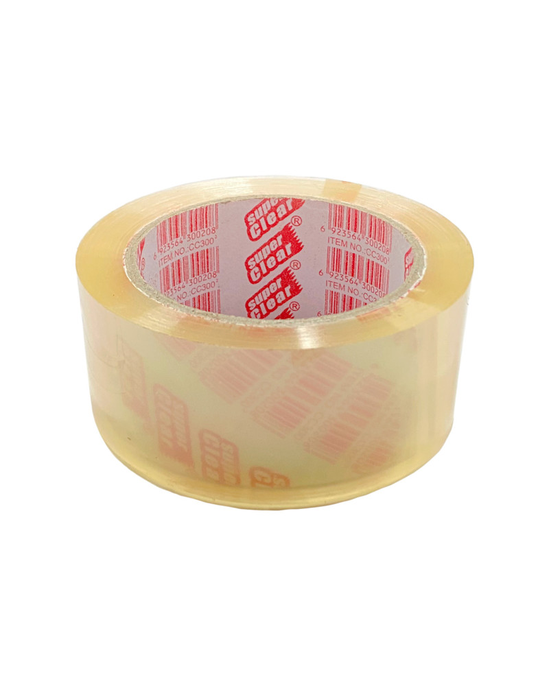Скотч Super Clear - 45мм x 45мкм x 300 прозорий (Д-С300)