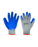 Рукавичка робоча - латексна рифлена 10