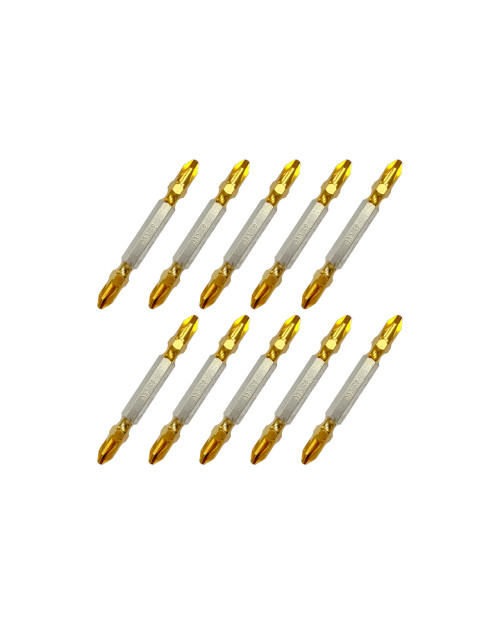 Біта в кейсі титан - PH2 x PH2 x 65мм (10шт) (122421)