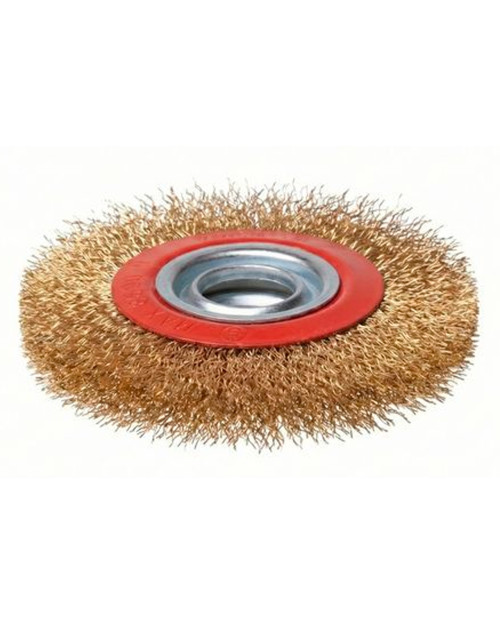 Щітка дискова Intertool - 150 x 32мм рифлена латунь (BT-6151)