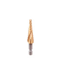 Свердло сходове по металу Intertool - 4-12мм спіральне HEX (SD-5836)