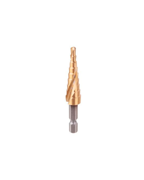 Свердло сходове по металу Intertool - 4-12мм спіральне HEX (SD-5836)