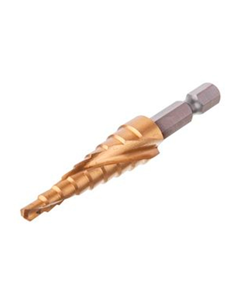 Свердло сходове по металу Intertool - 4-12мм спіральне HEX (SD-5836)