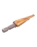 Свердло сходове по металу Intertool - 4-12мм спіральне HEX (SD-5836)