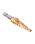 Свердло сходове по металу Intertool - 4-12мм спіральне HEX (SD-5836)
